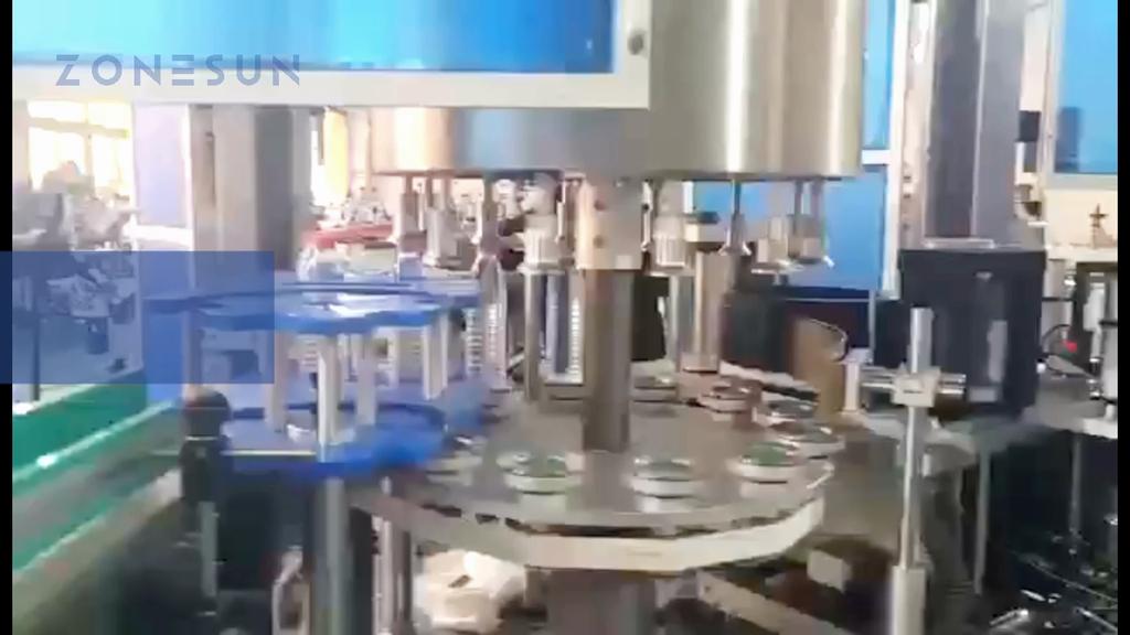 ZONESUN ZS-GTB12 Automatic Hot Melt Glue OPP/BOPP Labeling Machine High Speed Star Wheel for Round Cylindrical Oval Pump Bottles