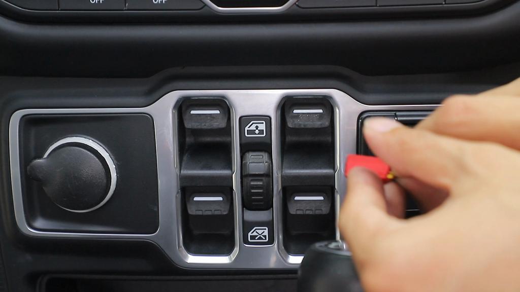 Aluminium Alloy Car Window Button Trim Decorative Stickers For Jeep Wrangler JL For JT Gladiator 2018 Up Interior Accessories