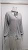 Women's Lace V-neck Sweater Ladies Loose Long Sleeve Solid Color Sweater