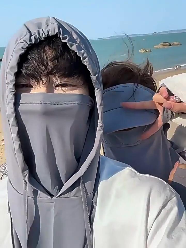 Маска для лица унисекс, шапка, интегрированная защита шеи, полнолицевая велосипедная экипировка, головной убор, шарф Ice Silk