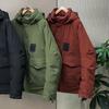 Модное зимнее мужское пальто больших размеров 5XL-12XL с капюшоном, водонепроницаемое, повседневное, свободного кроя, толстое, теплое, оверсайз, верхняя одежда, мужские куртки