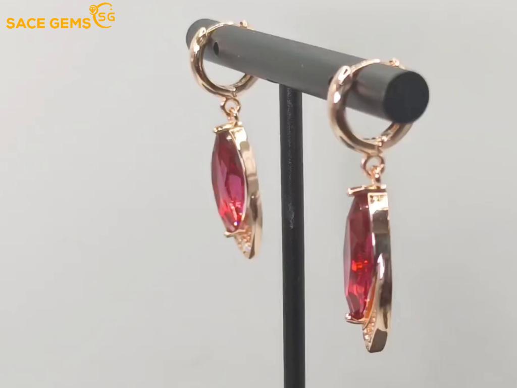 Sace Gems Классические серьги с медным цирконием для женщин, подарки на свадьбу