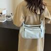 Solid Color Shoulder Bag Women's Large Capacity Crossbody Bag