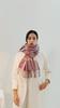 Winter Scarf for Women Shawl Cashmere Feel Tassel Plaid Large Oversized Scarves