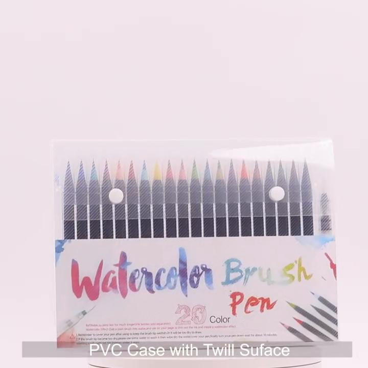 20/24/48Pcs Watercolor Brush Pens Art Markers, Art Supplies Brush Marker Pens Colored Pens Script Paintbrush for Calligraphy