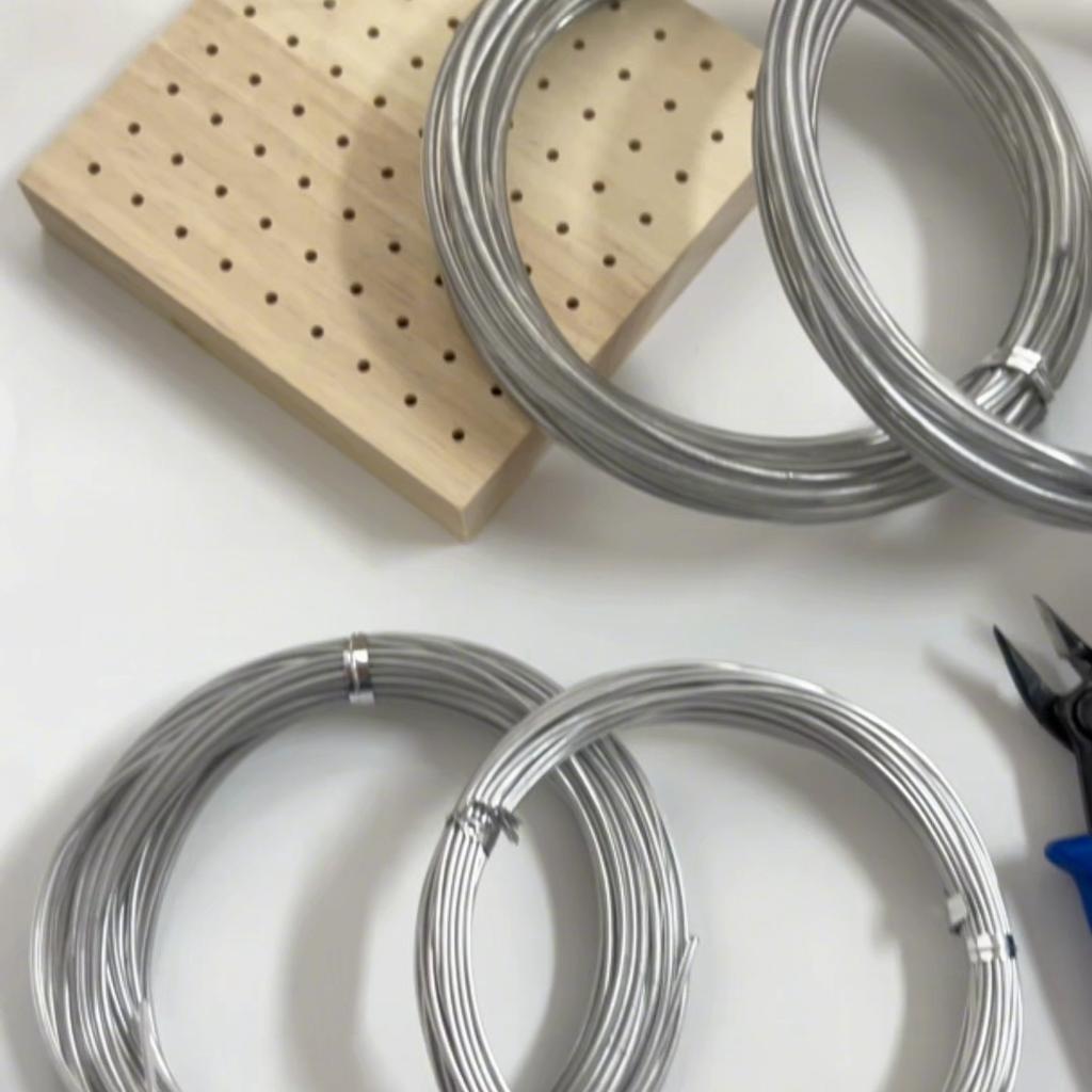 5-10 м алюминиевая проволока грубость шнур бисерная проволока DIY ремесло изготовление ювелирных изделий шнур струна аксессуары