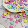 Colourful Heart Shape Acrylic Loose Spacer Beads for Jewelry Making DIY Accessories