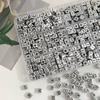 Acrylic English Letter Cube Beads For DIY Necklace Bracelet Earrings Jewelry Making Craft Accessories