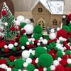 20-200 шт. красочные помпоны плюшевые разноцветные креативные детские ручные материалы блестящие пенопластовые шарики DIY товары для творчества