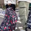 Large Capacity Graffiti Print School Bag Student Backpack Women Men Travel Backpack