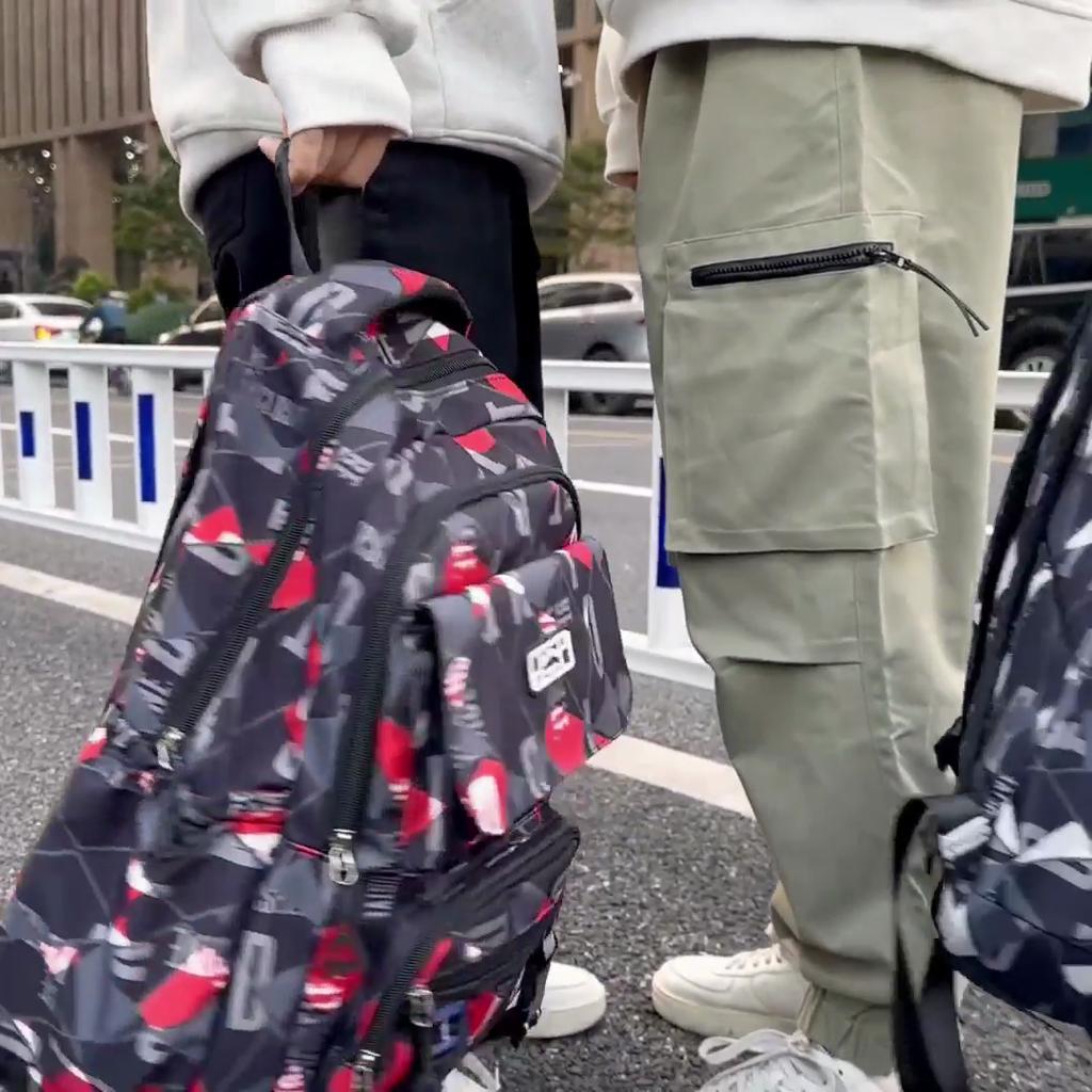 Large Capacity Graffiti Print School Bag Student Backpack Women Men Travel Backpack