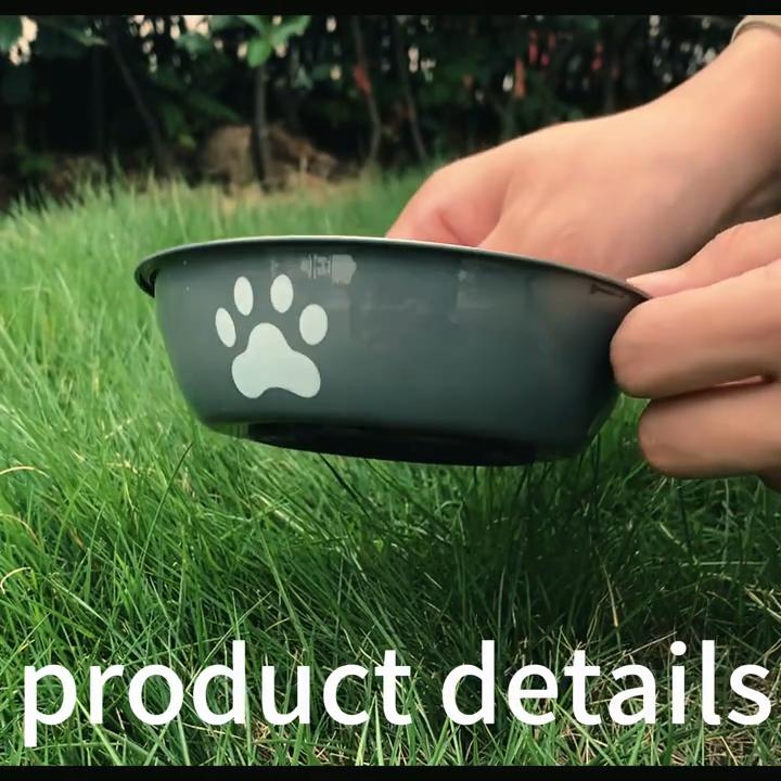 Миска для собак из нержавеющей стали с нескользящим дном - прочная кормушка для домашних животных для еды и водоснабжения