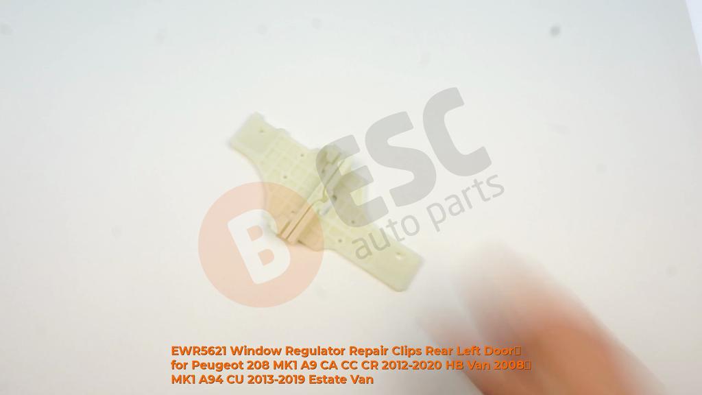 EWR5621 Window Regulator Repair Clips Rear Left Door for Peugeot 208 MK1 A9 CA CC CR 2012-2020 HB Van 2008 MK1 A94 CU 2013-2019 Estate Van