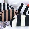 Yogodlns Летняя пляжная сумка-клатч для женщин, плетеные крючком сумки, кошельки, вязаные клатчи, повседневная сумка-клатч с рюшами и облаком, цветная блоковая сумка