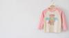Girls' Cartoon Bear Printed Long-Sleeved T-shirt Children Bottoming Shirt