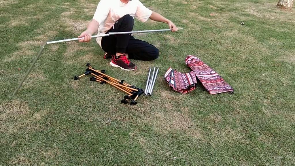 Ultralight Folding Camp Cot Oxford Fabric Aluminum Frame Full Size Portable Bed Sturdy Support for Camping Office Nap Multi-Scene Use