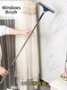 2 In 1 Window Mesh Screen Brush Window Cleaner Magic Broom Wiper Telescopic Long Handle Window Mop Squeegee Wiper Cleaning Tool