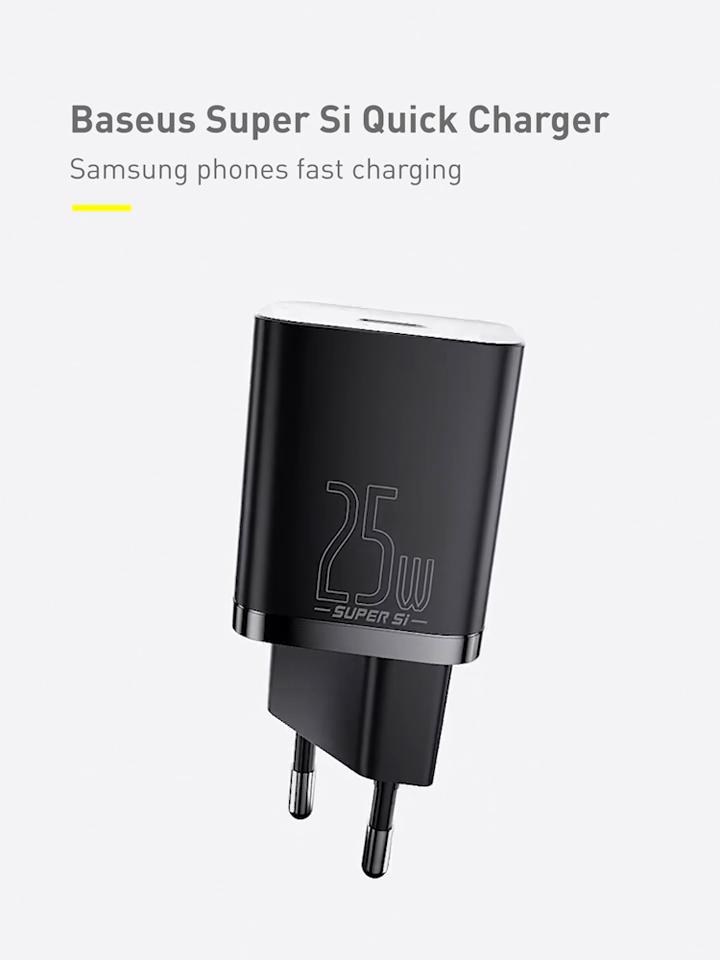 Baseus USB C Charger 25W Support Type C PD Fast Charging Portable Phone Charger For iPhone 16 15 14 13 Pro Max Samsung S22 Tablet