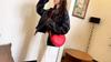 Fashion Heart Shape Crossbody Bags For Women New Solid Color Pu Leather Shoulder Bag Casual Ladies Handbags Designer Bags
