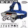5 LED Headlamp With Built-in 18650 Battery USB Rechargeable Portable Flashlight Lantern Outdoor Waterproof Camping Fishing Headlight