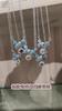 Women's S925 Sterling Silver Bow Knot Necklace Natural Amethyst Citrine Zircon Enamel Clavicle Chain Jewelry