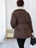 Fashion Winter Coat Female Warm Parkas Faux Fur Collar Casual Thick Women Jackets