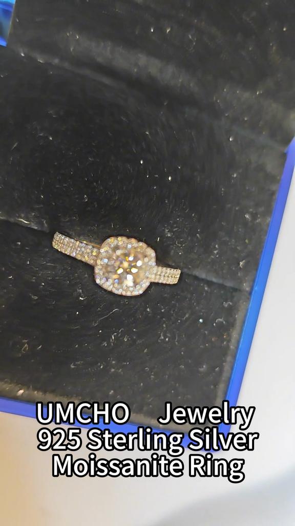 Кольцо с муассанитом, серебряные драгоценные камни 925 пробы, женские обручальные кольца