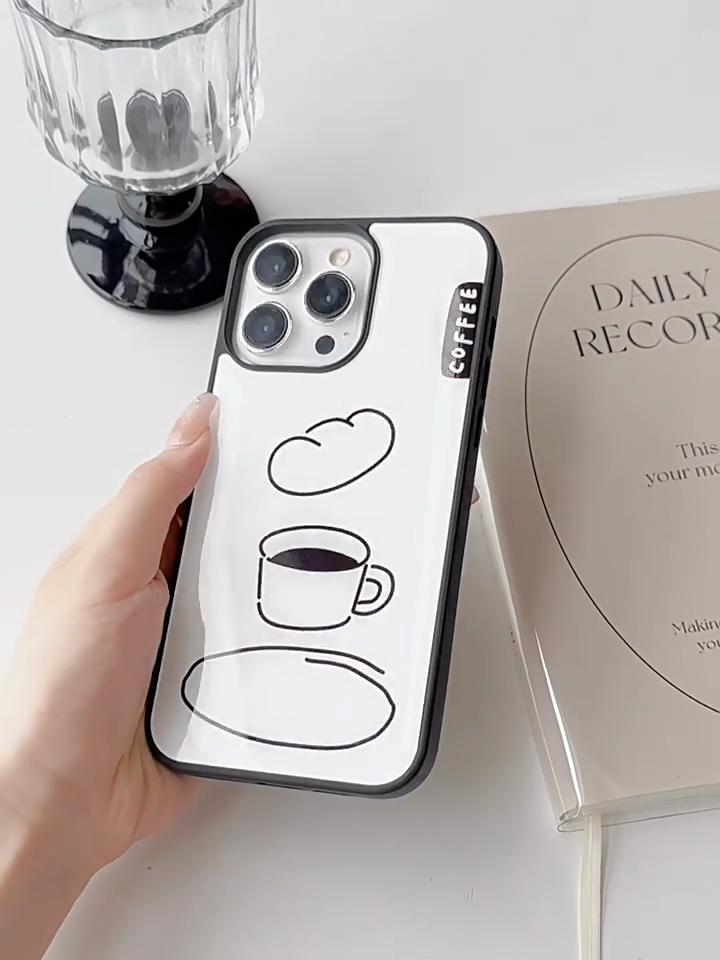 Чехол для iPhone из смолы, устойчивый к падениям, арт-дизайн для HUAWEI mate60pro, мультяшный эскиз