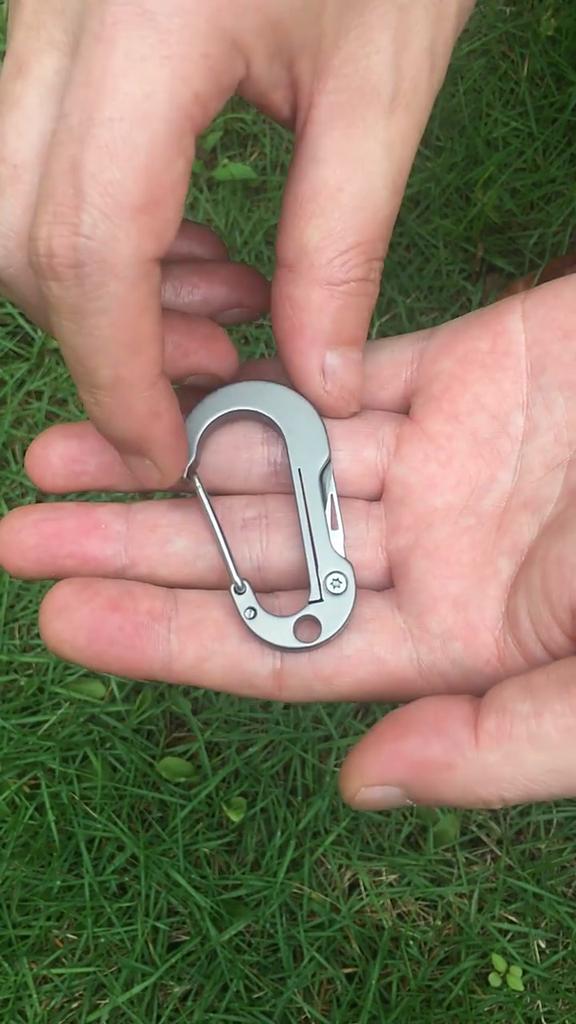 Многофункциональный альпинистский нож из титанового сплава TC4 с пряжкой, острый, из нержавеющей стали, карманный, мини, складной, брелок, EDC, мультитул