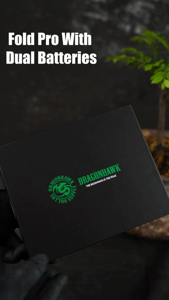 Беспроводная ручка Dragonhawk Fold Pro с двигателем без сердечника от Mcore, 7 ходов, длина 2,4–4,2 мм, отлично подходит для татуировок, PMU и SMP