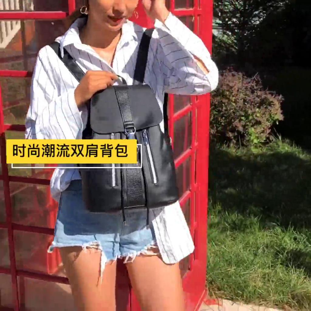 Yogodlns Водонепроницаемый рюкзак. Материал: ПУ. Цвет: черный