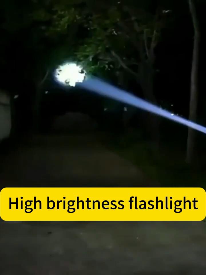 New Style Super Strong Light Long-range Flashlight 5000LM Outdoor Patrol Zoomable Aurora-style with Large Floodlight Function
