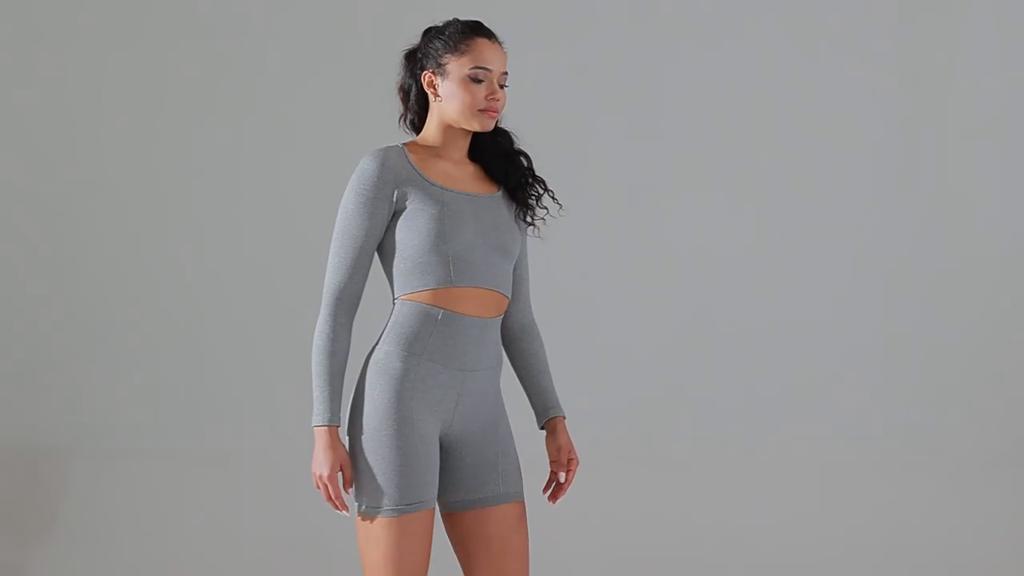 Auroth женские рубашки с длинными рукавами для йоги, спортивные бесшовные рубашки для фитнеса, дышащий топ для бега в тренажерном зале