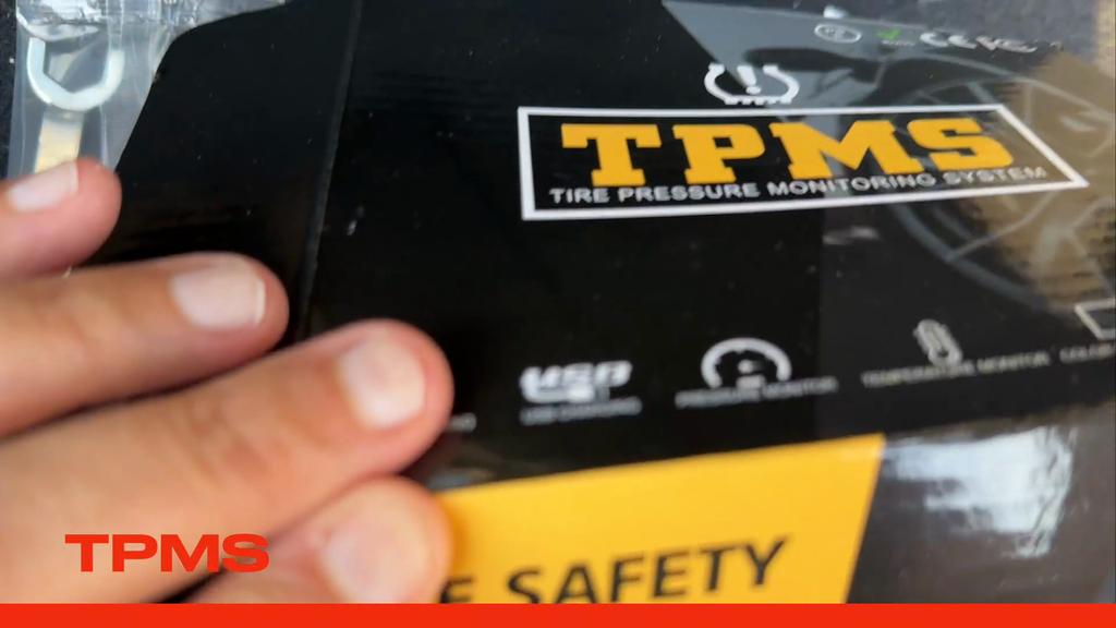 Универсальная система TPMS на солнечной батарее с ЖК-дисплеем — внешние/внутренние датчики, водонепроницаемость IPX7, система мониторинга в реальном времени