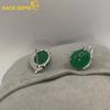 Sace Gems Классические серьги из медного сплава с зеленым цирконом для женщин, подарки на свадьбу