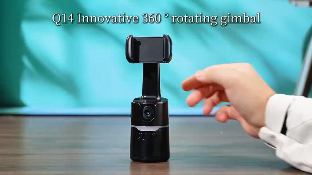 Auto Face Tracking Tripod 360° Rotation Face Body Phone Mount Smart Shooting Phone Tracking Holder for Volg Live Streaming Video
