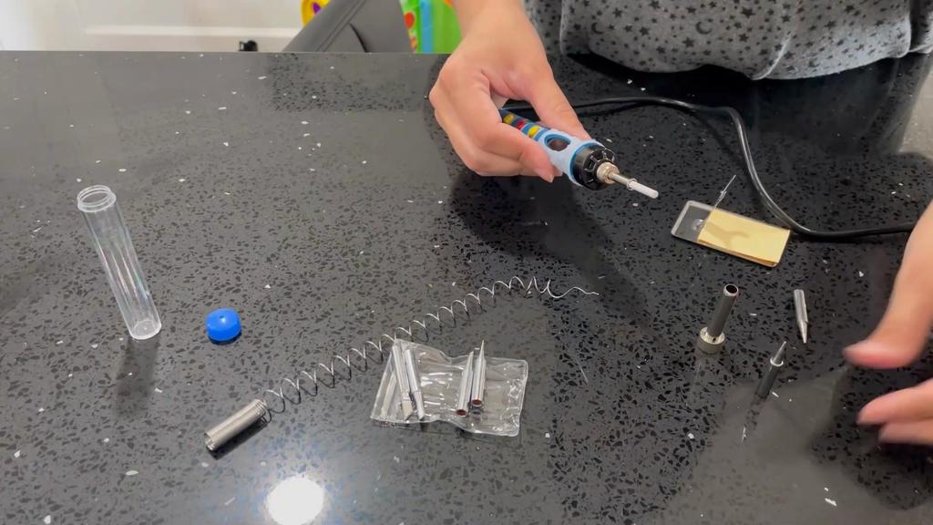 Soldering Iron Kit Electric 80W 220V 110V Adjustable Temperature Soldering Gun Wire Welding Tools