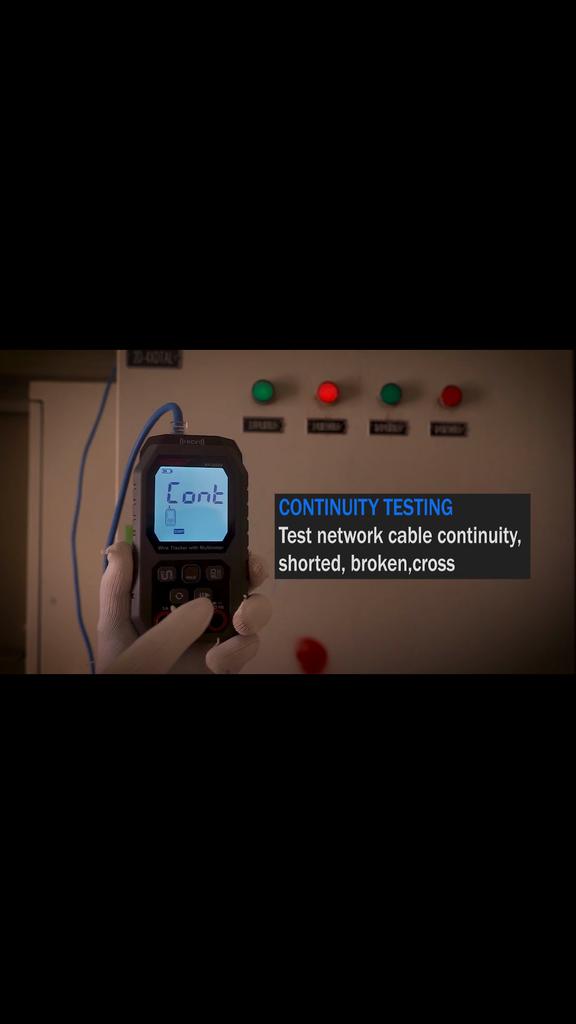 NOYAFA NF-8509 2 In 1 Network Cable Tester Multimeter Line Finder for POE Test NCV AC DC Cat5 Cat6  Voltmeter Ethernet Wire Tracker