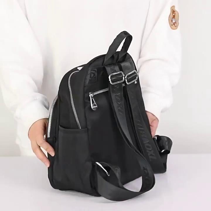 Casual Lightweight Large-capacity Backpack Trendy Versatile Nylon Backpack Women's Carry-on Backpack Bag