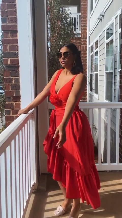 2024 Sexy One Piece Swimsuit For Women 3D Flower Swimwear With Skirt V Neck Bathing Suit Monokini Beach Bodysuit Beach Wear