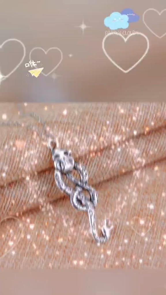 Nagini Slytherin Necklaces Snake Necklaces Vintage Silvery Dark Mark For Women Men