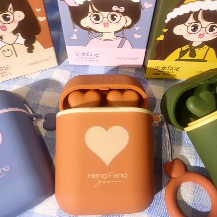 Hengfang Headphones Love Icon Double Tube Non-stick Cup Long Lasting Waterproof Lipstick H9423-M1005