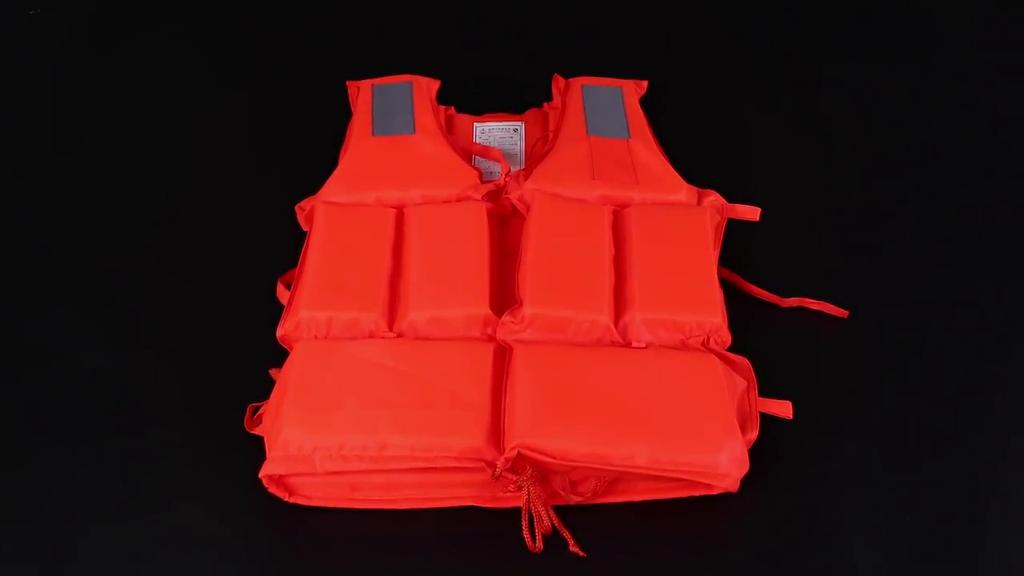 Оранжевый спасательный жилет для взрослых из ткани Оксфорд Водонепроницаемый легкий спасательный жилет SOS Спасательные принадлежности