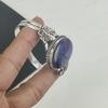 Natural Charoite Gemstone Handmade 925 Sterling Silver Cuff Bangle, Charoite Bangle,For Wife, Unisex Bangle, Gifts For Engagement