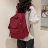 Сплошной цвет, студенческий рюкзак большой емкости, школьный рюкзак для младших и старших классов, женская школьная сумка