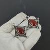Серьги из натурального драгоценного камня сердолик, старинные серьги из стерлингового серебра 925 пробы, серьги-подвески из серебра в стиле бохо, подарки для вечеринок, подарки для нее