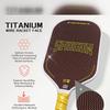 The Shogun Titanium Wire Hot Press Integrated Pickleball Paddle Bread And Butter Series