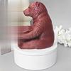 Настольный органайзер для дома, 3D-печатный коричневый мишка, шкатулка для мелочей, держатель для ключей, блюдце, настольный аксессуар, для офиса, конфет, мелких предметов, милое животное