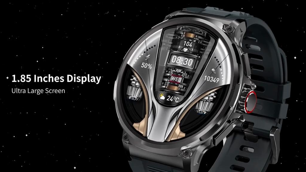 Новинка для Huawei Samsung GPS Tracking Smart Watch Men Ultra HD AMOLED Max Screen 1,85 дюйма 710 мАч Hear Trate BT Call NFC Smartwatch