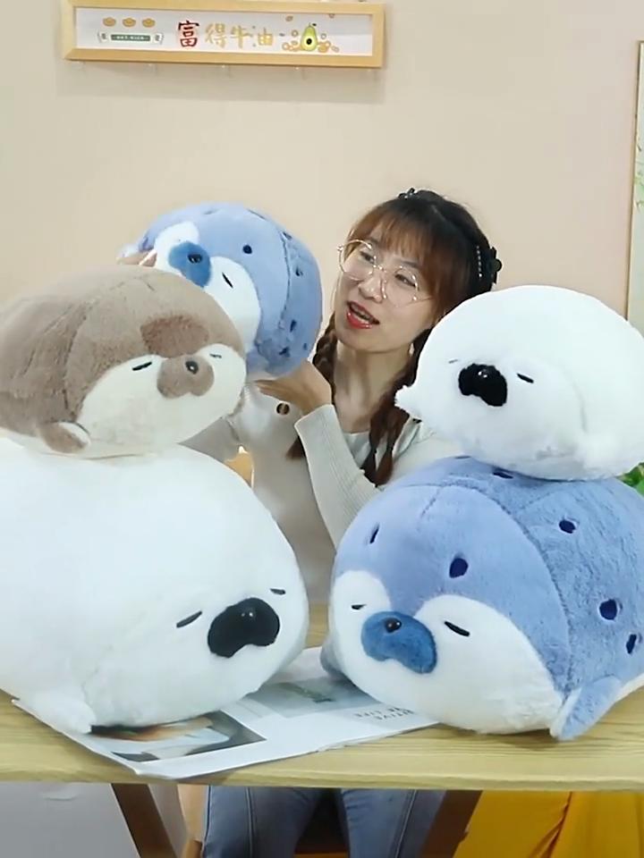 Плюшевая игрушка Морской котик Мягкое животное Спутник для сна Для детей В качестве подарка